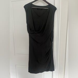 All Saints Japanese Cloth Sala Dress Size 8 Granite